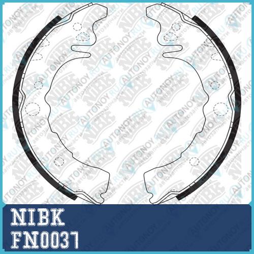 Колодки тормозные барабанные FN0037