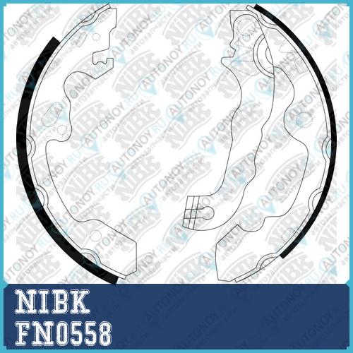 Колодки тормозные барабанные Ford FOCUS I-II  FN0558
