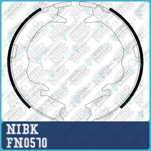 Колодки тормозные барабанные Honda ACCORD 2003-2008 FN0570