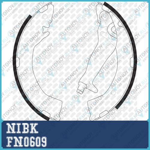 Колодки тормозные барабанные Hyundai GETZ 05-10 203x32mm FN0609
