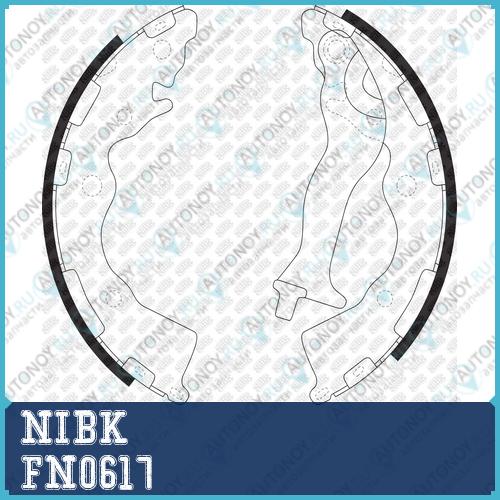 Колодки тормозные барабанные Hyundai ACCENT 2005-2010 FN0617