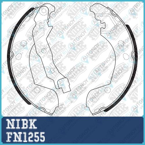 Колодки тормозные барабанные Nissan NOTE 2006> FN1255
