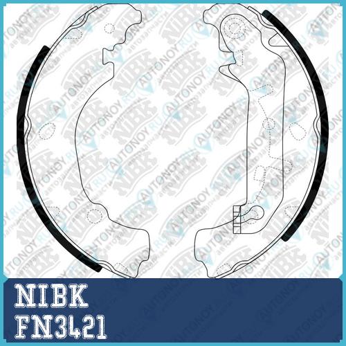 Колодки тормозные барабанные Ford FUSION 2002-2008 FN3421