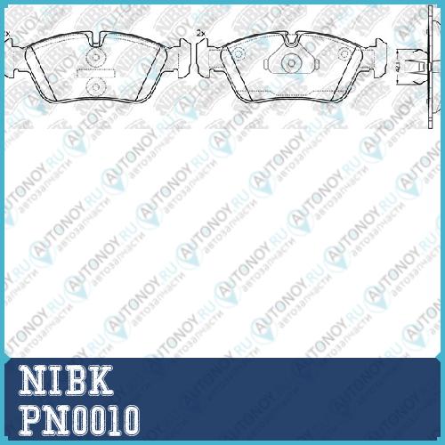 Колодки тормозные дисковые PN0010