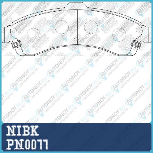 Колодки тормозные дисковые PN0077