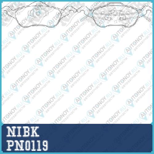 Колодки передние (Ford FOCUS I) PN0119