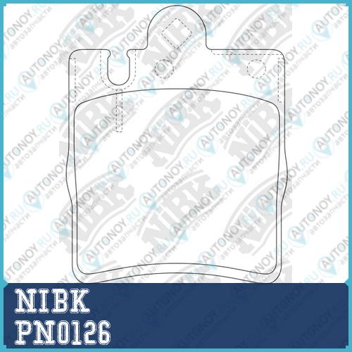 Колодки тормозные дисковые PN0126