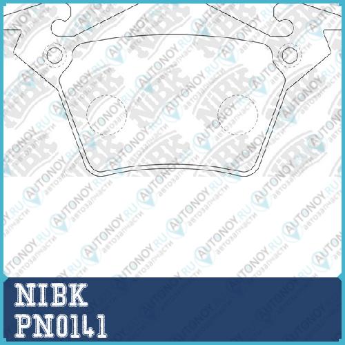Колодки тормозные дисковые Mercedes V-CLASS/VITO W638 97-03  PN0141
