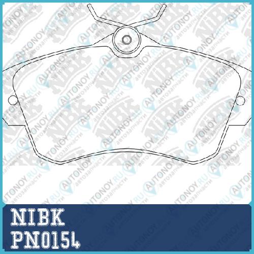 Колодки тормозные дисковые PN0154
