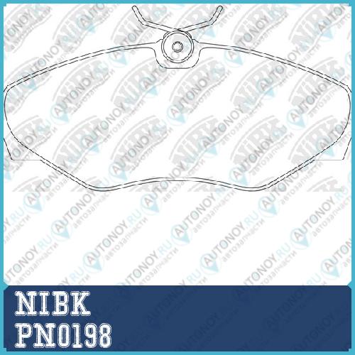 Колодки тормозные дисковые PN0198