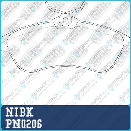 Колодки тормозные дисковые CI C3 1.4 2003> PN0206