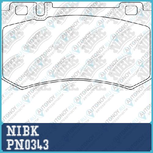 Колодки тормозные дисковые PN0343