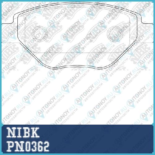 Колодки тормозные дисковые Renault Megane II 03>  PN0362