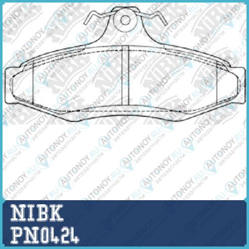 Колодки тормозные дисковые PN0424