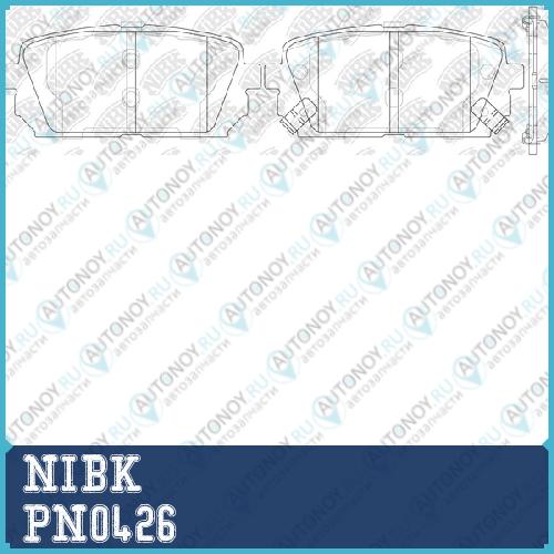 Колодки тормозные дисковые PN0426