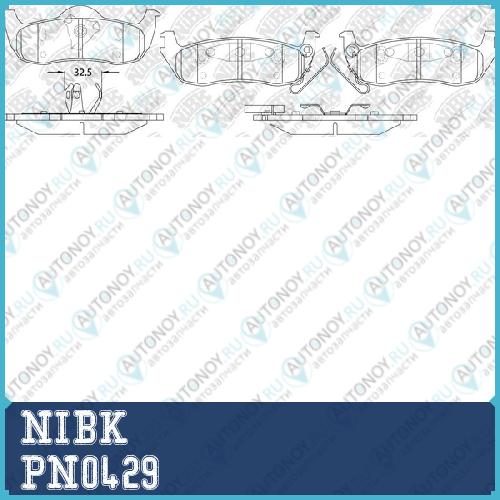 Колодки тормозные дисковые PN0429