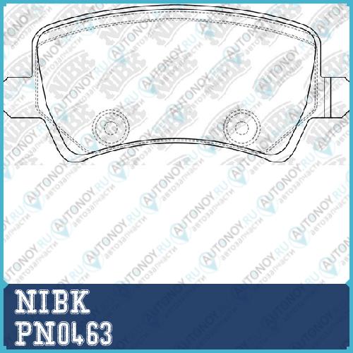 Колодки задние (Ford Galaxy/S-Max/VOLVO S80/V70/XC60/XC70 07-) PN0463