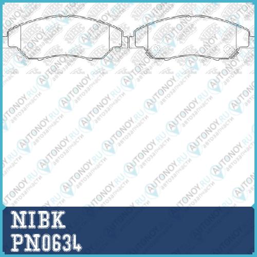 Колодки тормозные дисковые PN0634