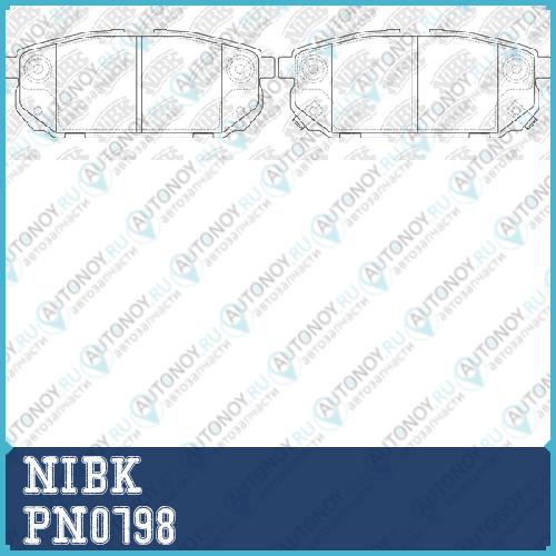 Колодки тормозные дисковые Kia SORENTO 2002> PN0798