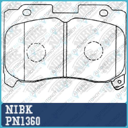 Колодки тормозные дисковые PN1360