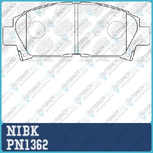Колодки тормозные передние Toyota CAMRY 91-96/CELICA 2.0 93-99 PN1362