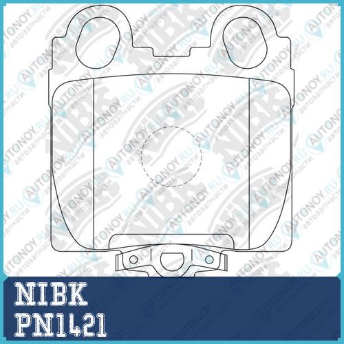 Колодки задние (LEXUS GS 3.0-4.3 97-/IS 2.0-3.0 99-) PN1421