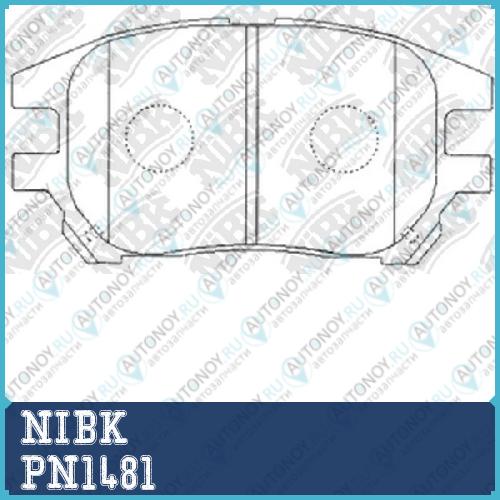 Колодки тормозные дисковые LEXUS RX 2000-2003 PN1481