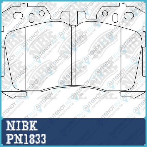 Колодки тормозные дисковые LEXUS LS460-600 06-  PN1833