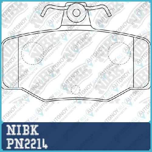 Колодки задние (Nissan ALMERA N16 Primera P10-11) PN2214