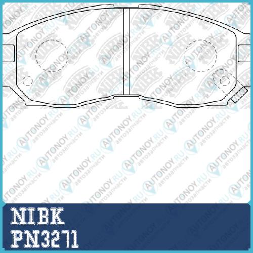 Колодки тормозные дисковые Mitsubishi Galant 2003> PN3271