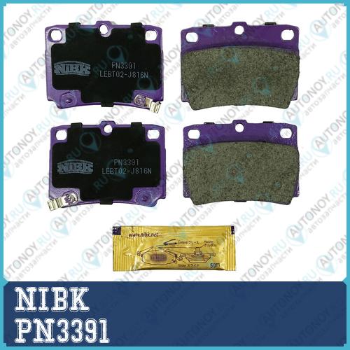 Колодки задние (Mitsubishi PAJERO Sport/Montero Sport 98>09 2.5D/3.0) PN3391