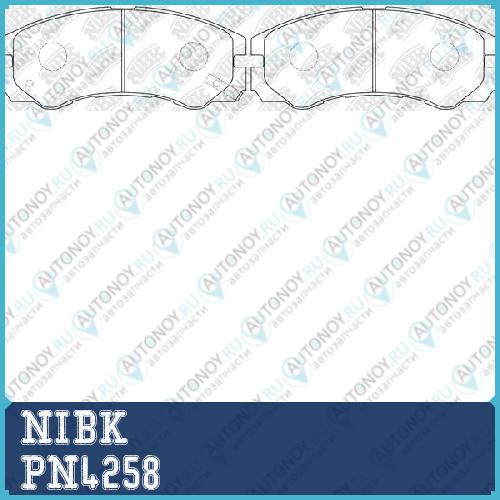 Колодки тормозные дисковые PN4258