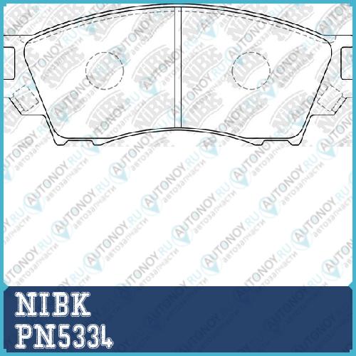 Колодки тормозные дисковые PN5334