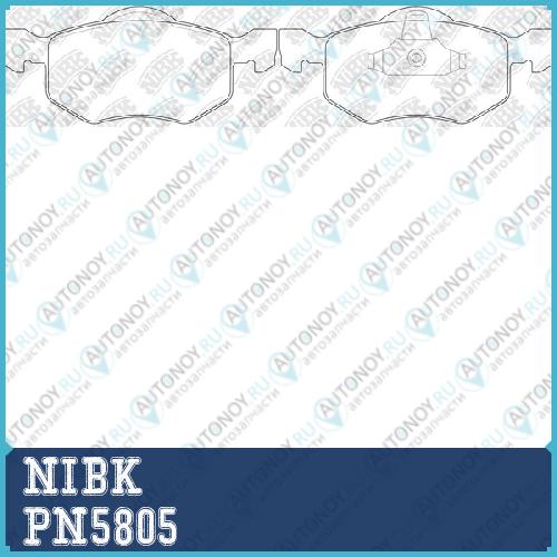 Колодки тормозные дисковые PN5805