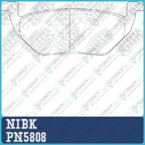 Колодки тормозные дисковые PN5808