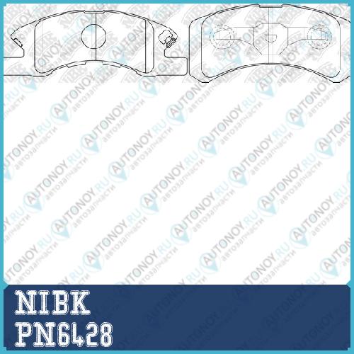 Колодки тормозные дисковые PN6428