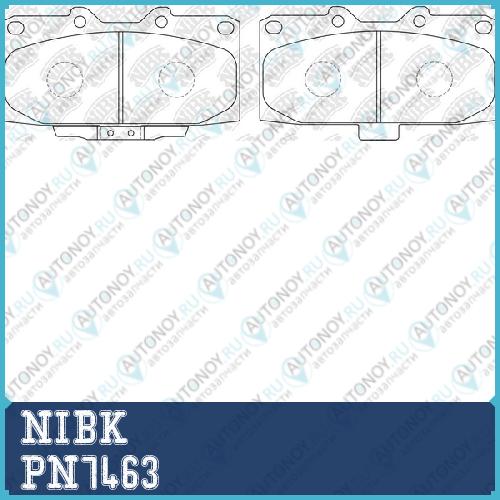 Колодки тормозные дисковые PN7463