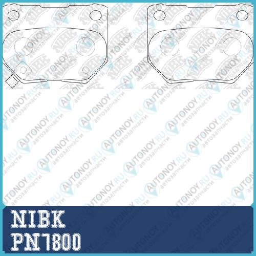 Колодки тормозные дисковые PN7800