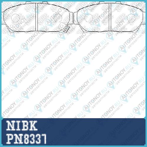 Колодки тормозные дисковые PN8337
