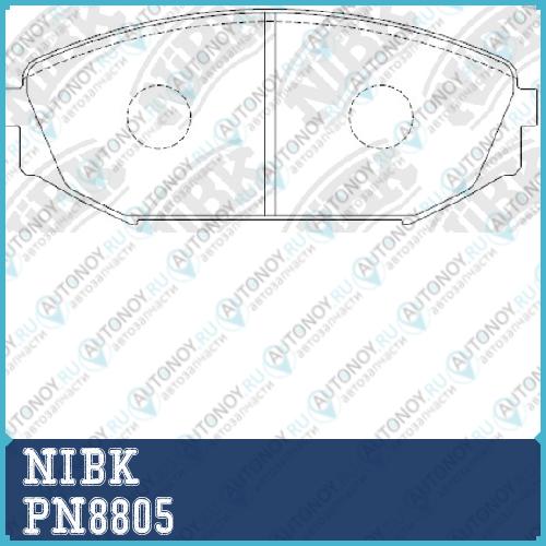 Колодки тормозные дисковые PN8805