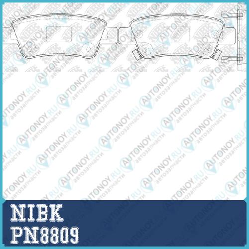 Колодки тормозные дисковые Honda CR-V 2007> PN8809