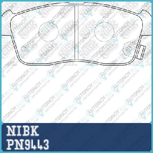Колодки тормозные дисковые PN9443