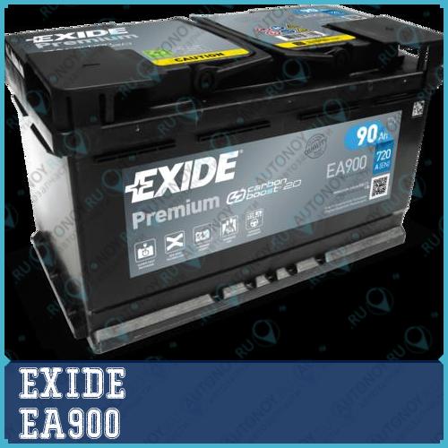 Аккумулятор EXIDE PREMIUM 12V 90Ah 720A ETN 0 (-+) B13 315x175x190 20.7kg EA900