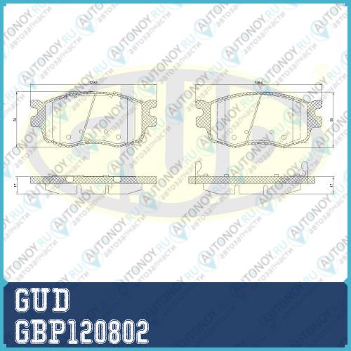 Колодки пер hyu accent iiiседанi20kia rio ii1.2-1.61.4-1.6crdi 05- GBP120802