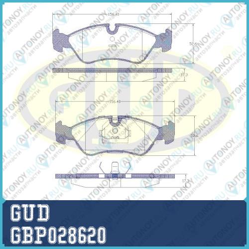 К-т колодки пер dae espero 1.5/1.8/2.0 95-99/lanos 1.6 97- GBP028620