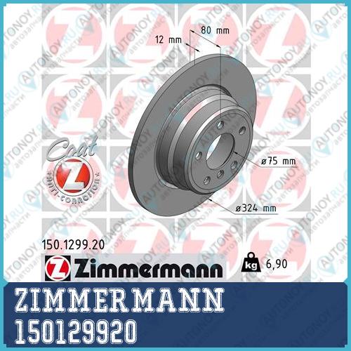 Диск тормозной BMW Coat Z 150129920