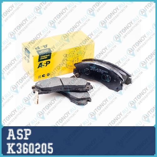 Колодки тормозные передние Mitsubishi Outlander XL 05- ASP K360205