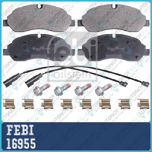 Комплект тормозных колодок дисковый тормоз FEBI 16955