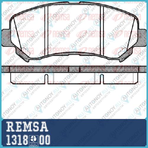 Колодки дисковые передние Nissan Qashqai 1.5 dCi 1.6i 2.0 dCi 2.0i X-Trail (T31) 2.0 dCi 2.0i 2.5i 07 1318.00