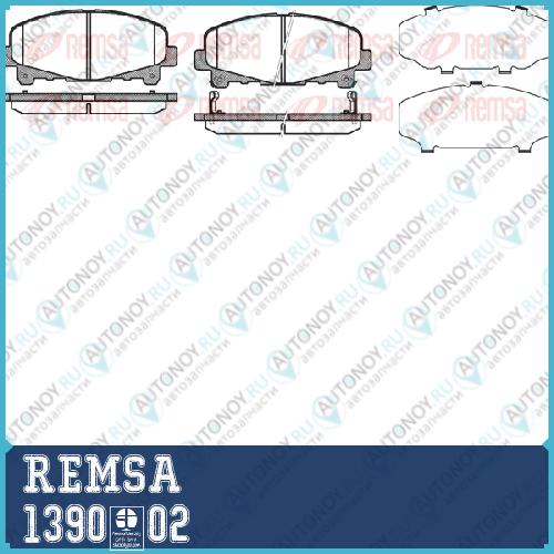 Колодки дисковые передние Honda ACCORD IX BerlinaTourer 2.0i 2.4i 1390.02